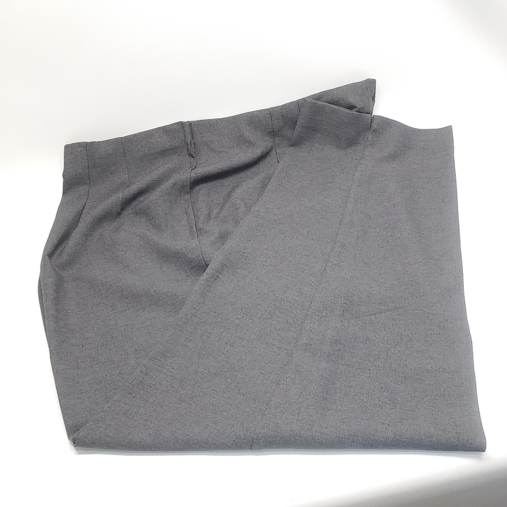 Avenue Charcoal Grey Side Zip Pants Tall Size 32